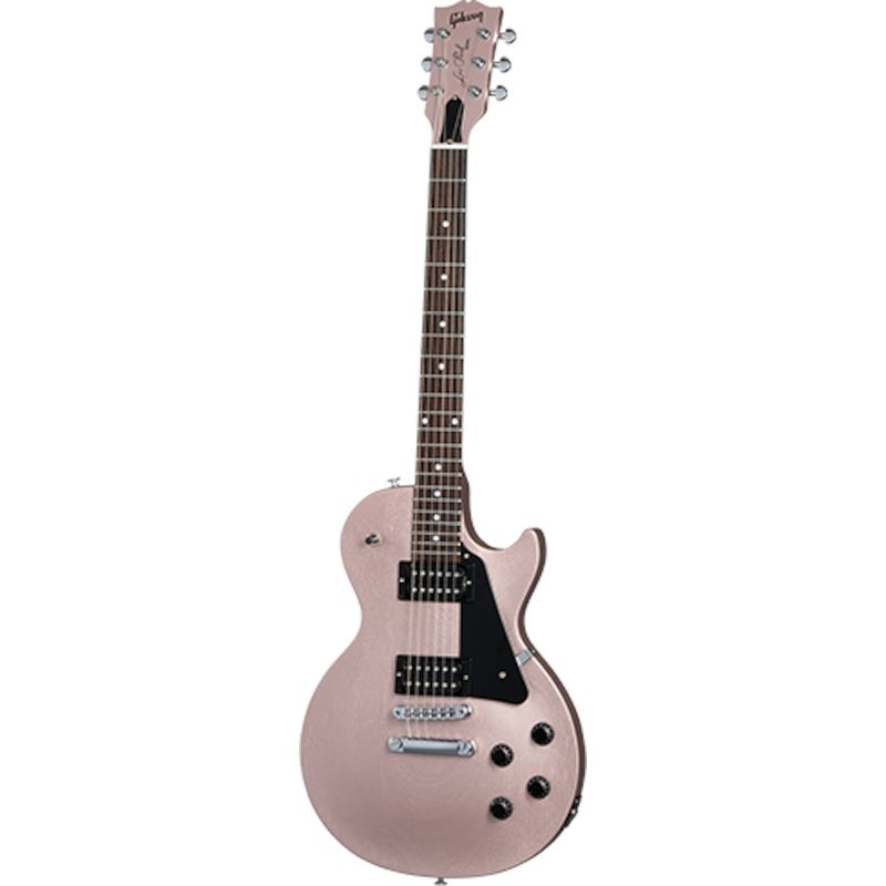 Foto van Gibson les paul modern lite rose gold satin elektrische gitaar met soft shell case