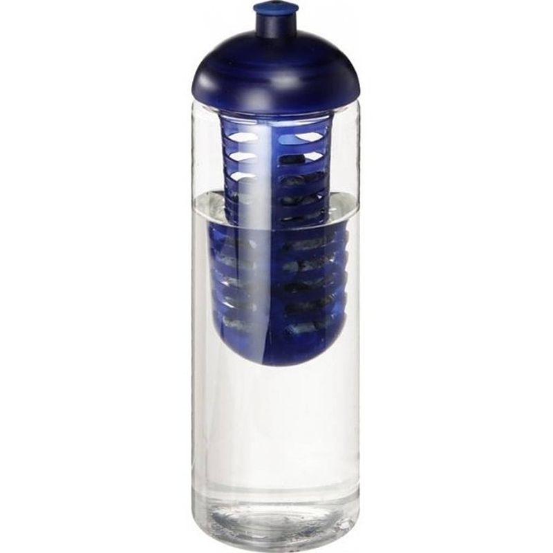 Foto van Donkerblauwe drinkfles/waterfles met fruit infuser 850 m - drinkflessen