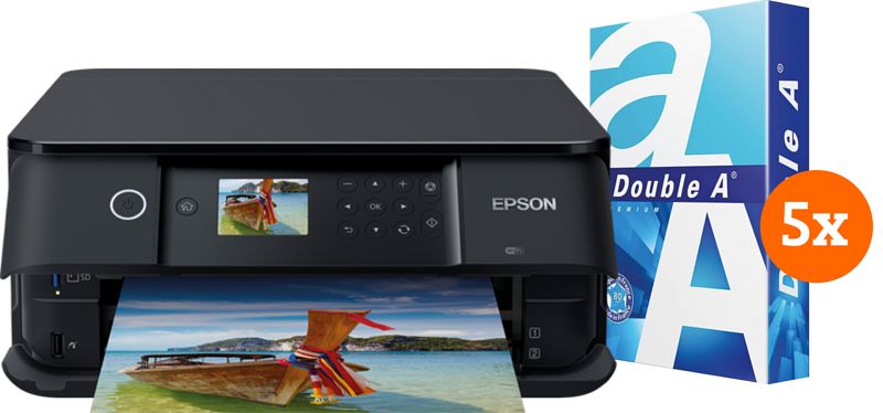 Foto van Epson expression premium xp-6100 + 2500 vellen a4 papier