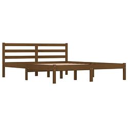 Foto van The living store houten bedframe - moderne slaapkamer - afmeting- 205.5 x 155.5 x 69.5 cm - ken- hoogwaardig massief