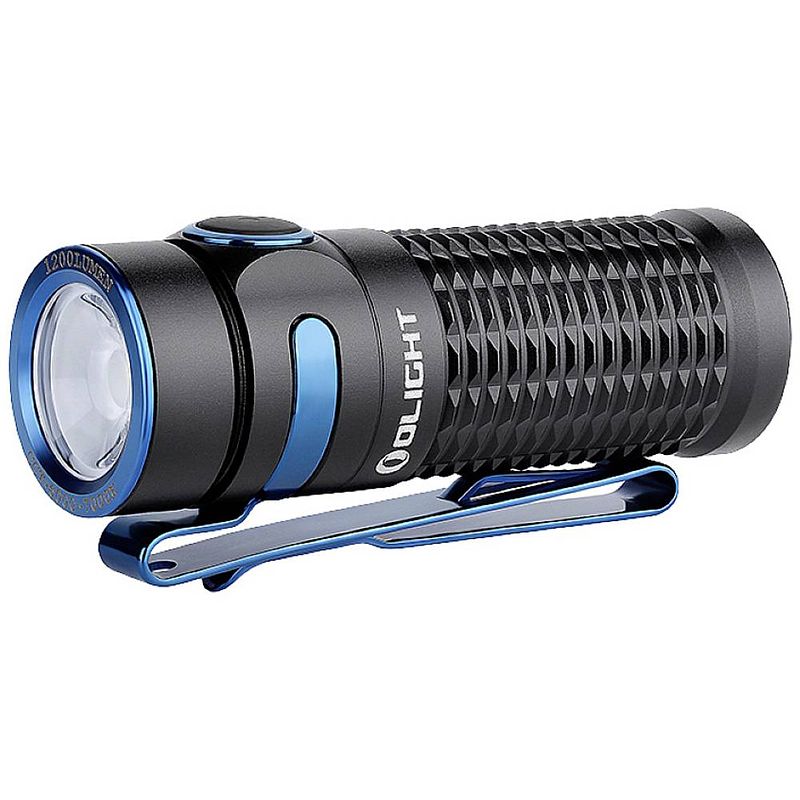 Foto van Olight baton 3 black zaklamp werkt op een accu led 1200 lm 33 h 53 g