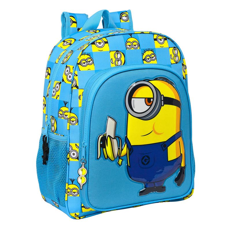 Foto van Schoolrugzak minions minionstatic blauw (32 x 38 x 12 cm)