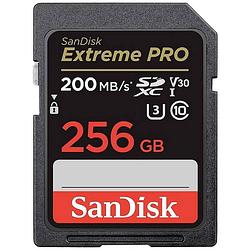 Foto van Sandisk extreme pro sdxc-kaart 256 gb class 10 uhs-i schokbestendig, waterdicht