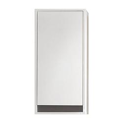 Foto van Sol badkamerkast 1 deur wit, wit hoogglans, meerkleurige bekleding.