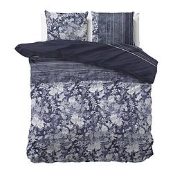 Foto van Sleeptime elegance sophia - blauw dekbedovertrek 1-persoons (140 x 220 cm + 1 kussensloop) dekbedovertrek