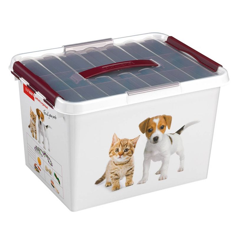 Foto van Sunware q-line multibox pet decor + inzetbakje - 22 l