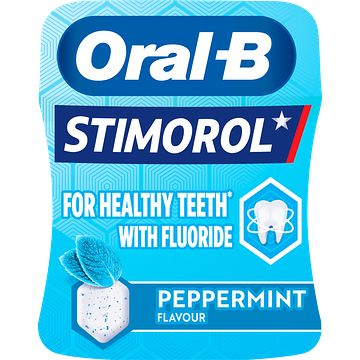 Foto van Stimorol oralb peppermint flavour sugar free chewing gum 76, 5g bij jumbo