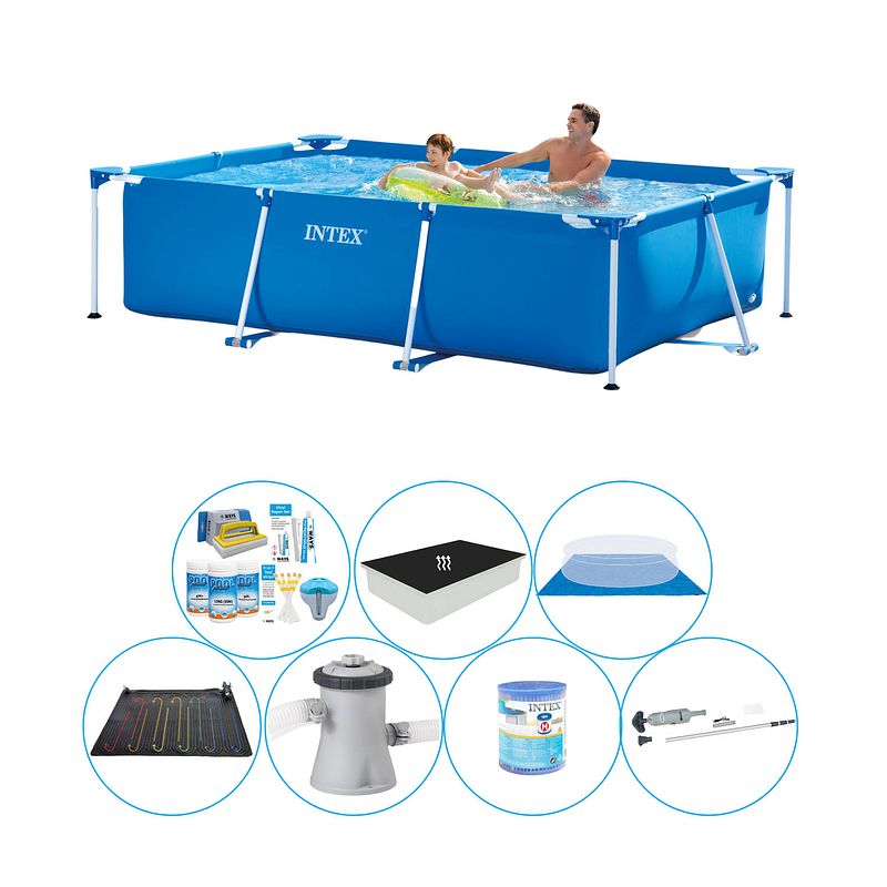 Foto van Intex frame pool rechthoekig 260x160x65 cm - zwembad super set