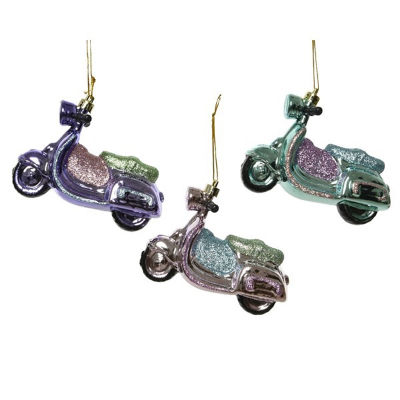 Foto van Ornament scooter plastic hang l11h7cm a3