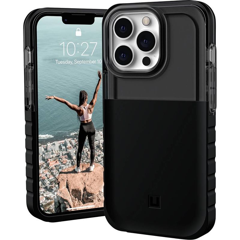 Foto van Urban armor gear dip case backcover apple iphone 13 pro zwart