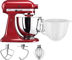 Foto van Kitchenaid artisan mixer 5ksm125 keizerrood + extra mengkom