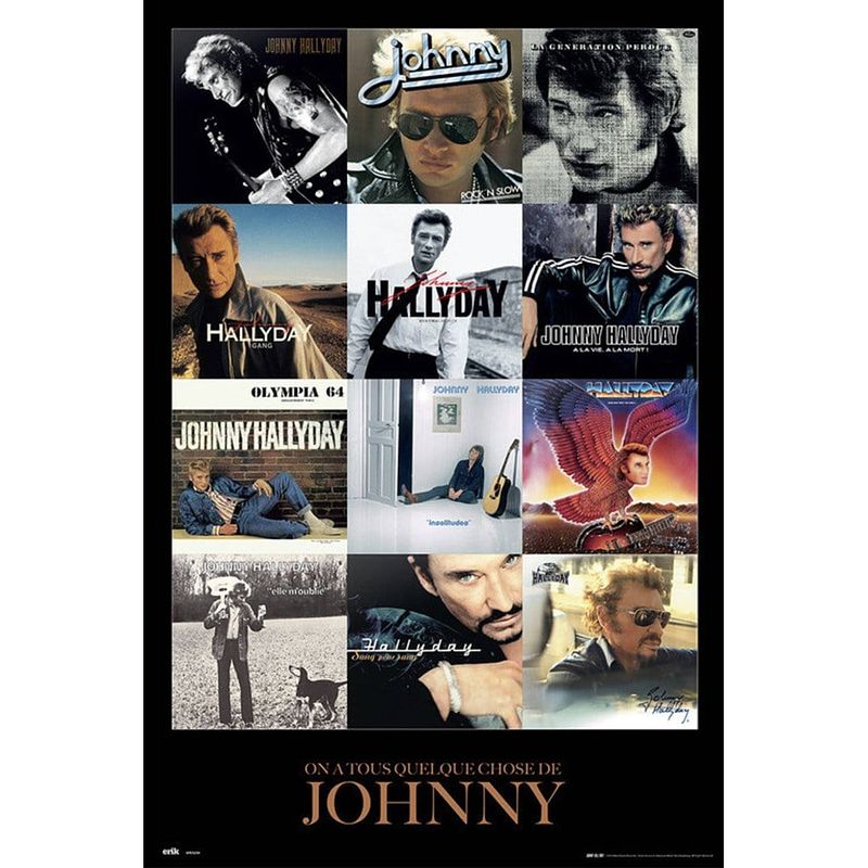 Foto van Grupo erik johnny hallyday covers poster 61x91,5cm