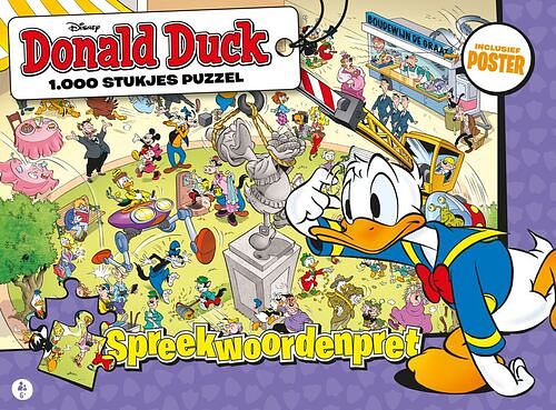 Foto van Donald duck puzzel - spreekwoordenpret 1000 stukjes - puzzel;puzzel (8710841399554)