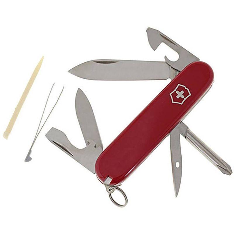 Foto van Victorinox tinker small 0.4603 zwitsers zakmes aantal functies: 12 rood