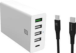 Foto van Xtrememac power delivery en quick charge oplader 30w + usb c kabel 1,5m kunststof zwart