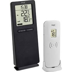 Foto van Tfa dostmann funk-thermometer logoneo draadloze thermometer digitaal zwart