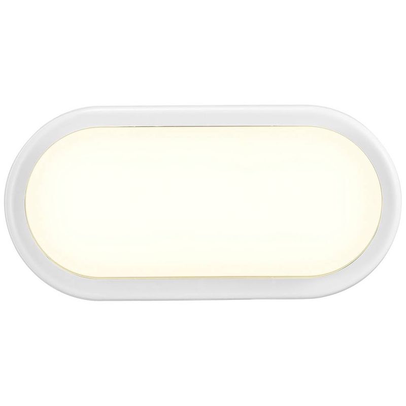 Foto van Nordlux cuba bright oval 2019191001 led-buitenlamp (wand) energielabel: e (a - g) led led 14 w wit