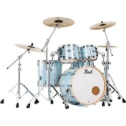 Foto van Pearl pmx924xsp/c414 professional maple 4-delige shell set ice blue oyster