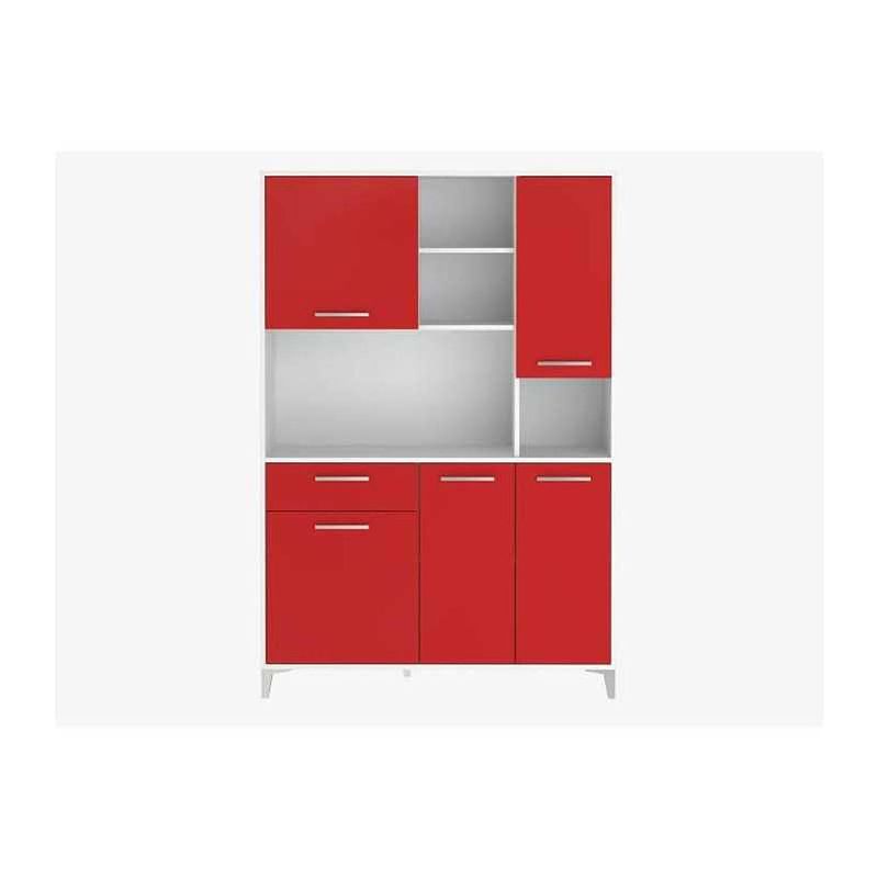 Foto van Eco keuken dressoir l 120 cm - mat rood