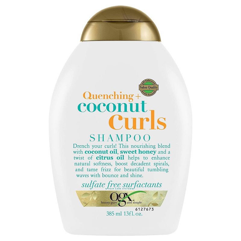 Foto van Quenching + coconut curls shampoo voor krullend haar 385ml