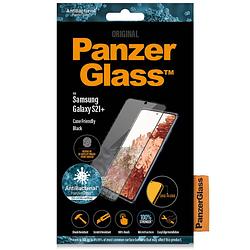 Foto van Panzerglass anti-bacterial case friendly screenprotector voor de samsung galaxy s21 plus - zwart