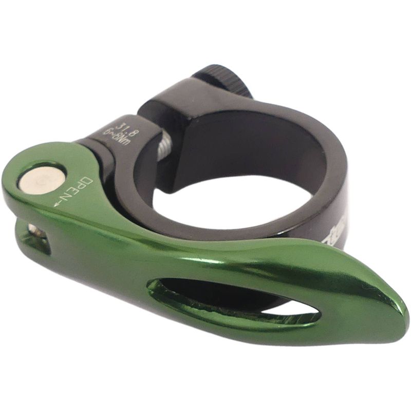 Foto van Zadelpenklem ergotec scq-0100 ø31,8 aluminium met snelspanner - zwart/groen