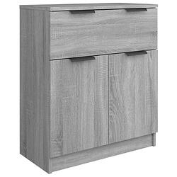 Foto van Vidaxl dressoir 60x30x70 cm bewerkt hout grijs sonoma eikenkleurig