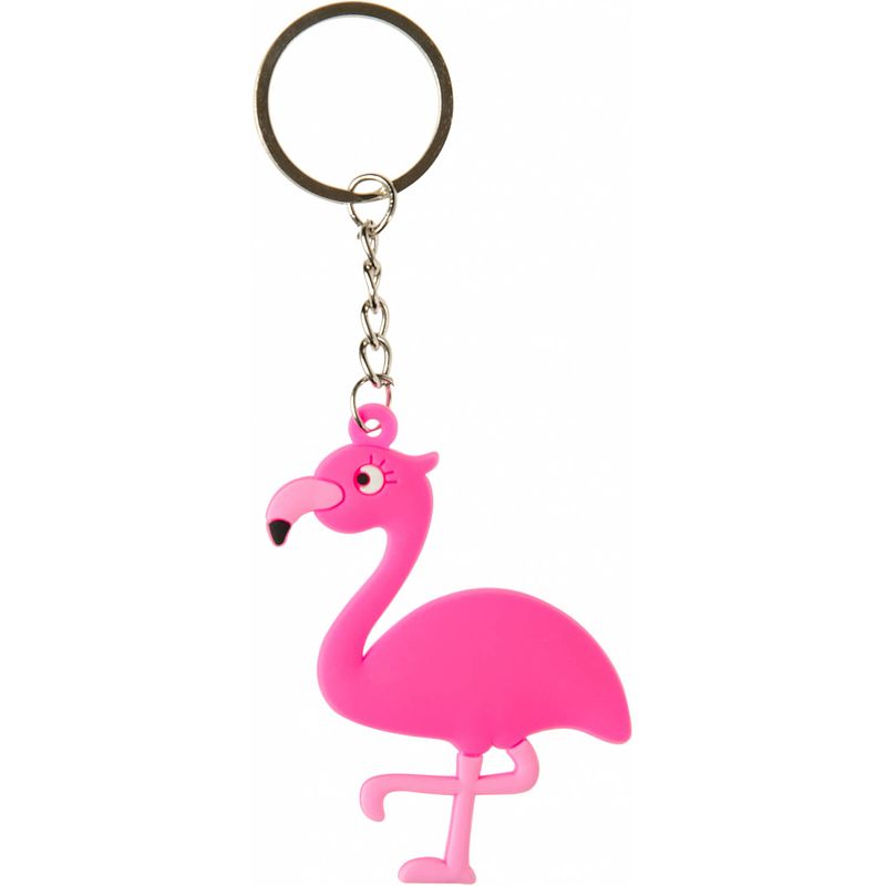 Foto van Lg-imports sleutelhanger flamingo meisjes 6,5 cm roze