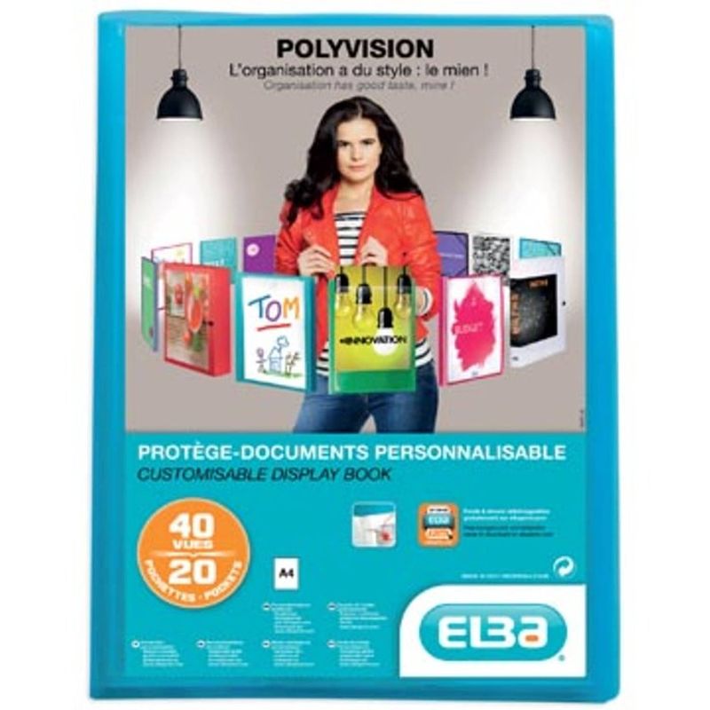 Foto van Elba showalbum polyvision 20 tassen, blauw