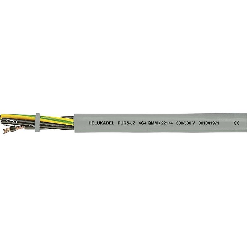 Foto van Helukabel purö-jz stuurstroomkabel 4 g 2.50 mm² grijs 22166-500 500 m