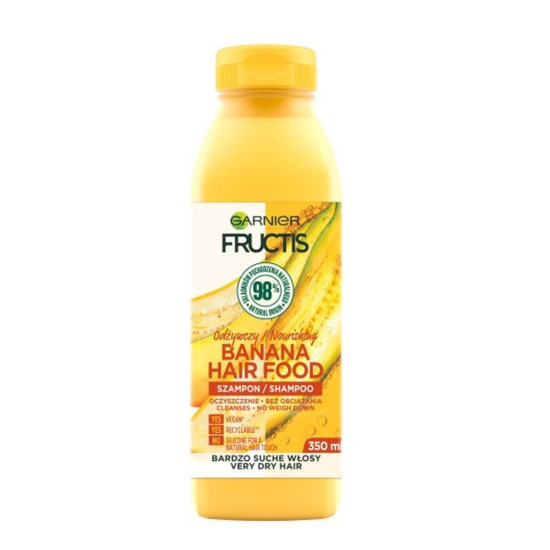 Foto van Fructis banana hair food voedende shampoo voor zeer droog haar 350ml