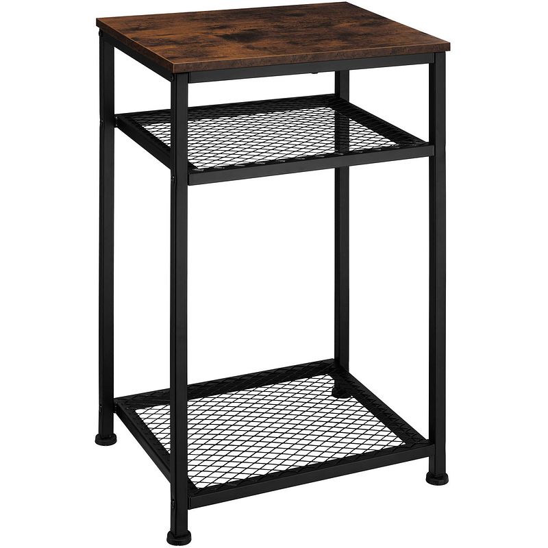 Foto van Tectake - bijzettafel york industrial dark - sidetable - 404204