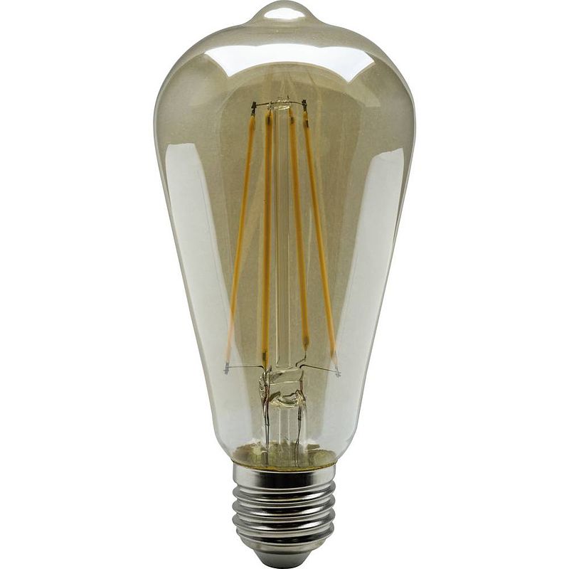 Foto van Heitronic 15002 led-lamp e27 ballon 4 w = 35 w warmwit (ø x l) 64 mm x 144 mm niet dimbaar 1 stuk(s)