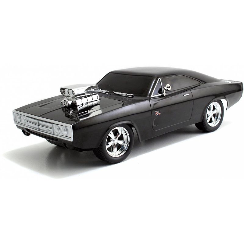 Foto van Jada rc auto fast & furious 1970 dodge charger 1:16 zwart