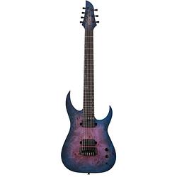 Foto van Schecter keith merrow km-7 mk-iii artist blue crimson 7-snarige elektrische gitaar