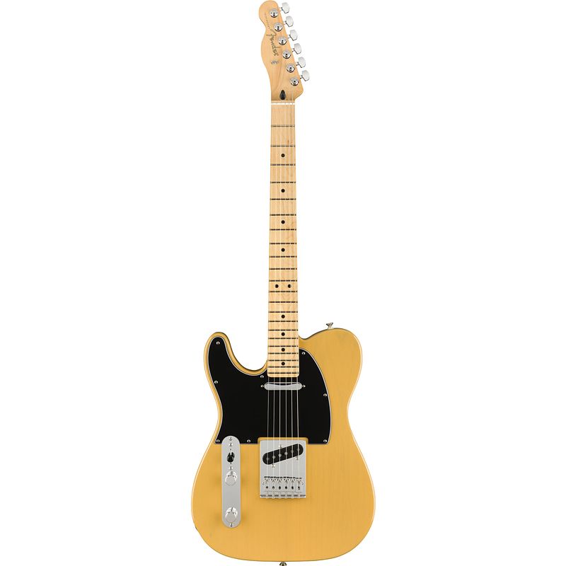 Foto van Fender player telecaster lh butterscotch blonde mn