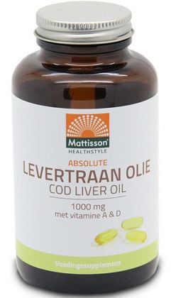 Foto van Mattisson healthstyle levertraan olie capsules