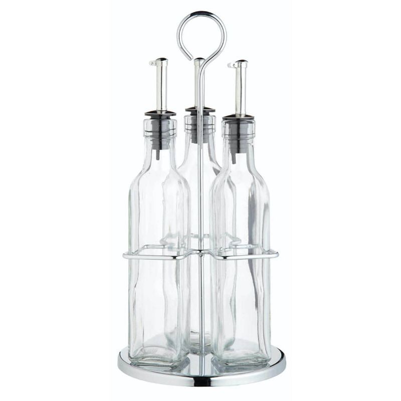 Foto van Olie -en azijn set, 3 stuks, 0.27 l, glas - kitchencraft world of flavours