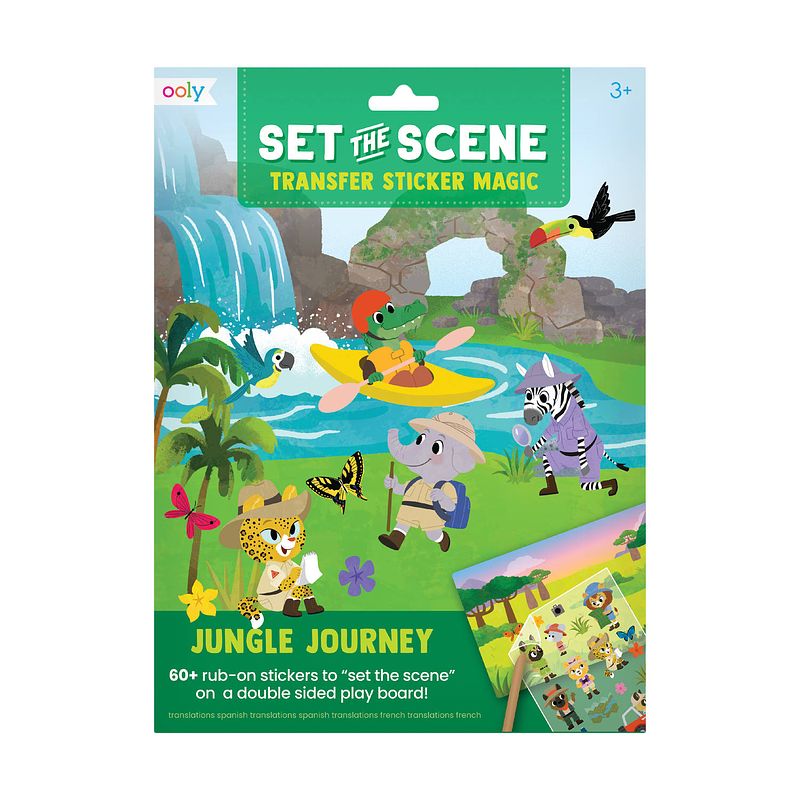 Foto van Ooly - set the scene transfer stickers - jungle journey