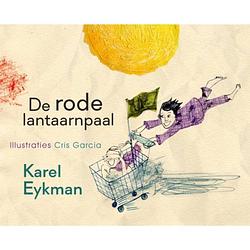 Foto van De rode lantaarnpaal