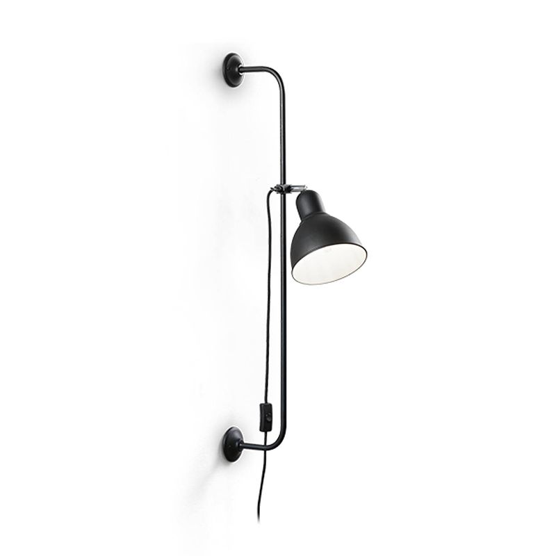 Foto van Ideal lux - shower - wandlamp - metaal - e27 - zwart