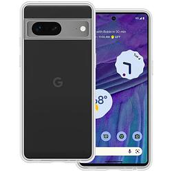 Foto van Basey google pixel 7a hoesje siliconen back cover case - google pixel 7a hoes silicone case hoesje - transparant