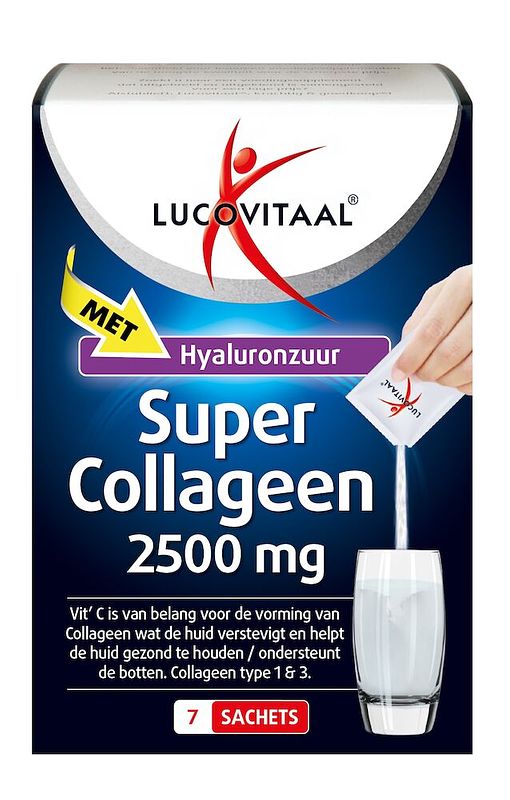 Foto van Lucovitaal super collageen 2500 mg sachets