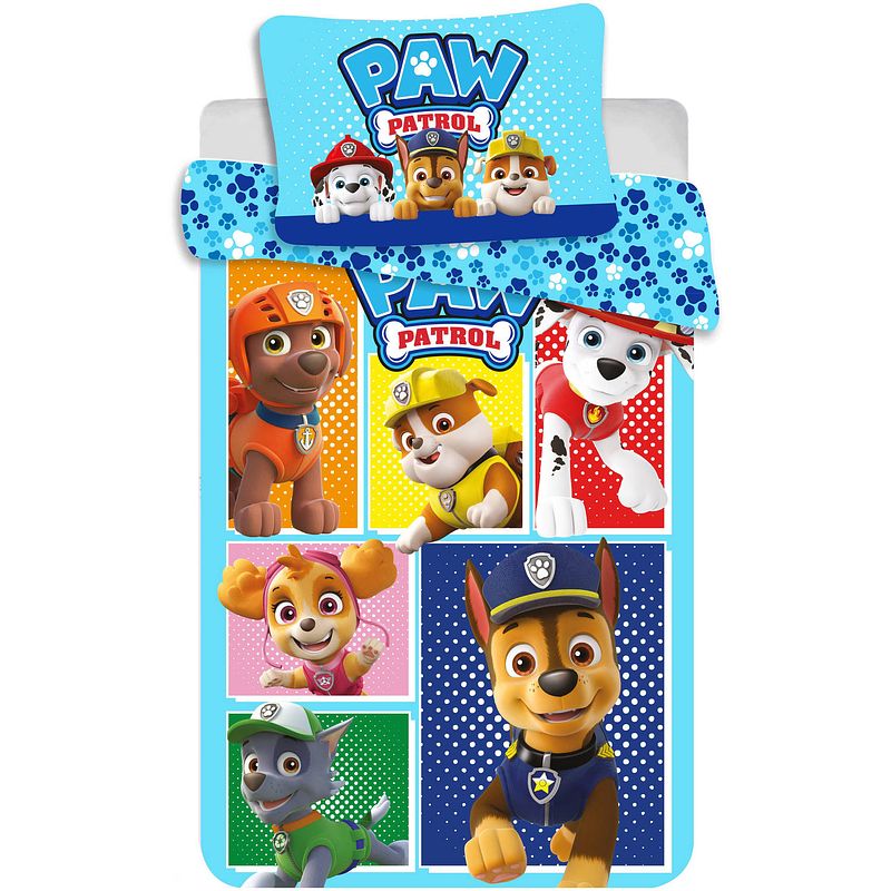 Foto van Paw patrol baby dekbedovertrek 100 x 135 cm - multi