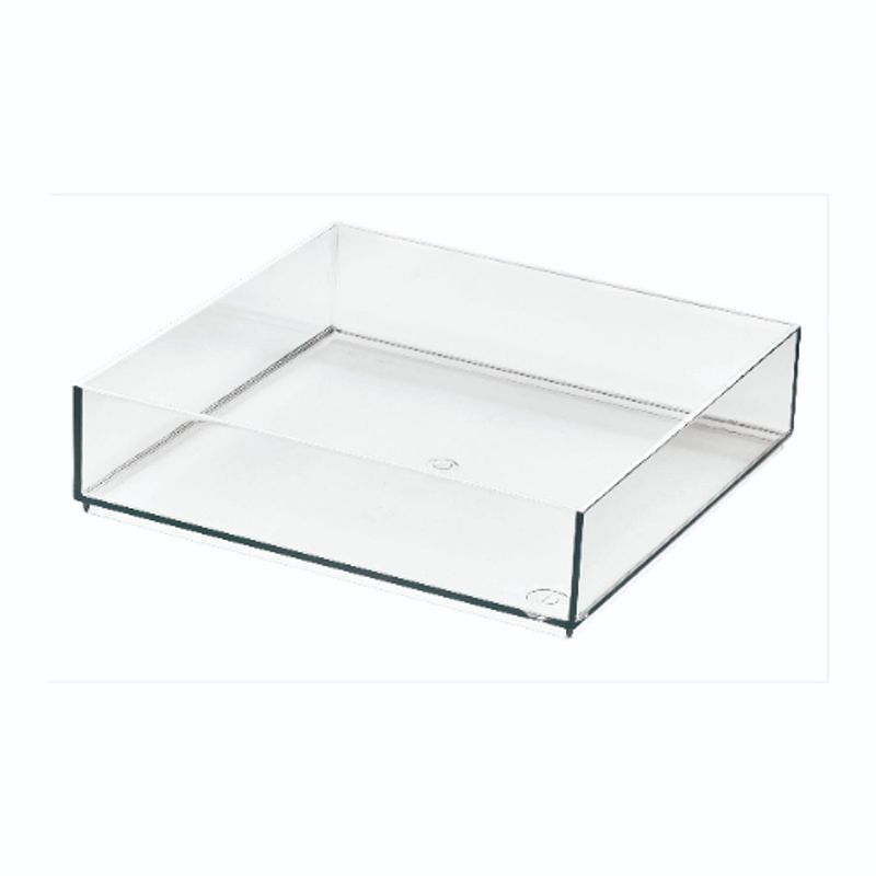 Foto van Idesign - make-up organizer, 20.3 x 20.3 x 5.1 cm, transparant - idesign sarah tanno collection