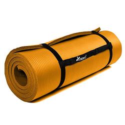 Foto van Yoga mat oranje, 190x100x1,5 cm, fitnessmat, pilates, aerobics