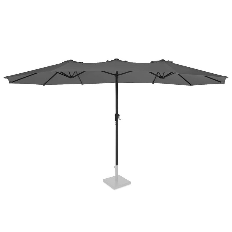 Foto van Vonroc parasol iseo - 460x270cm - premium parasol grijs