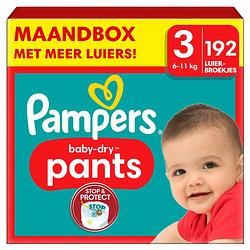 Foto van Pampers - baby dry pants - maat 3 - maandbox - 192 luierbroekjes