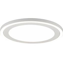 Foto van Led plafondlamp - plafondverlichting - trion coman - 24.5w - natuurlijk wit 4000k - rond - mat wit - kunststof