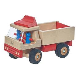 Foto van Walter vrachtwagen 25 cm hout blank/rood